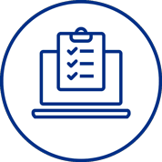laptop icon with clipboard