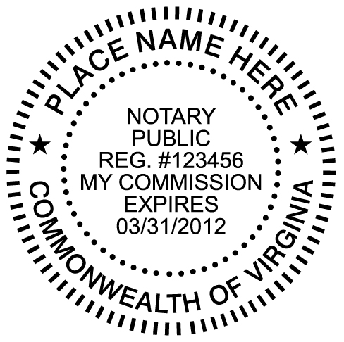 VA Notary Seal