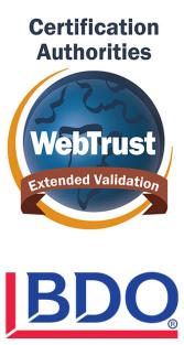 WebTrust Extended Validation Icon