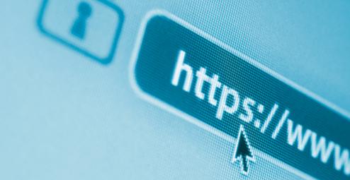 Website URL stock image